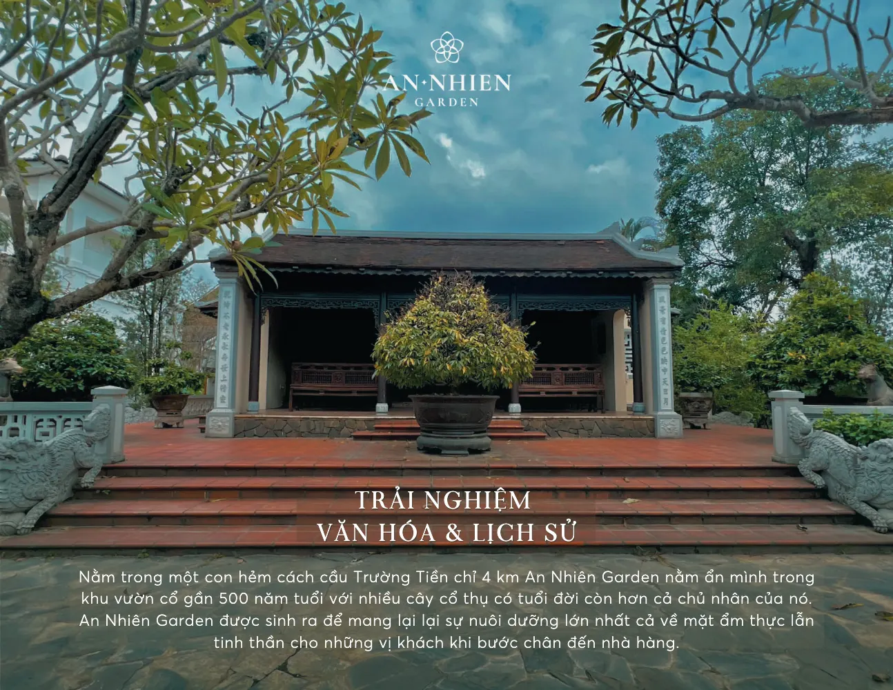 Historic ancestral home at An Nhiên Garden