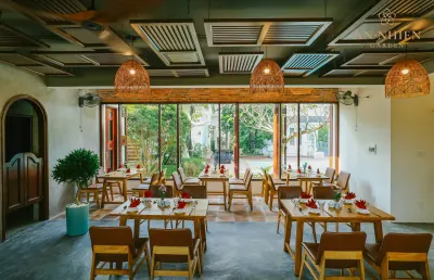 Elegant indoor dining space